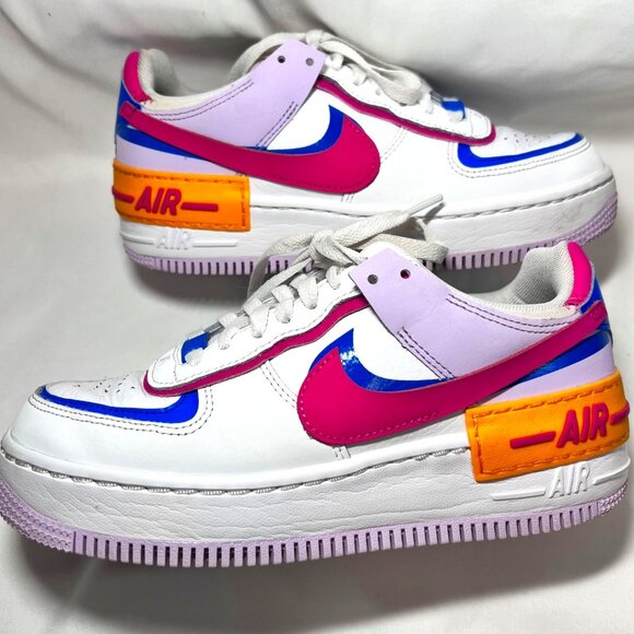 Nike Shoes - Nike Air Force1 Shadow Sz.6 Women's Alchemy Pink/Blue Sneakers- Limited Rare